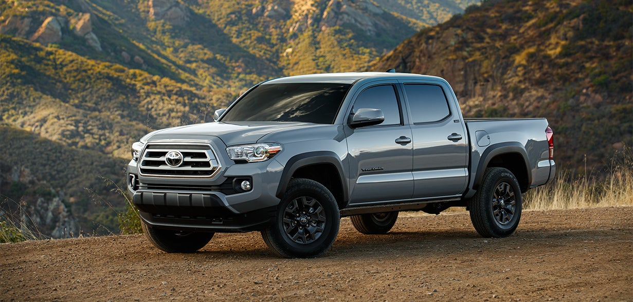 Bennett Toyota of Lebanon is a Car Dealership near Hershey, PA | 2021 Toyota Tacoma parked offroad