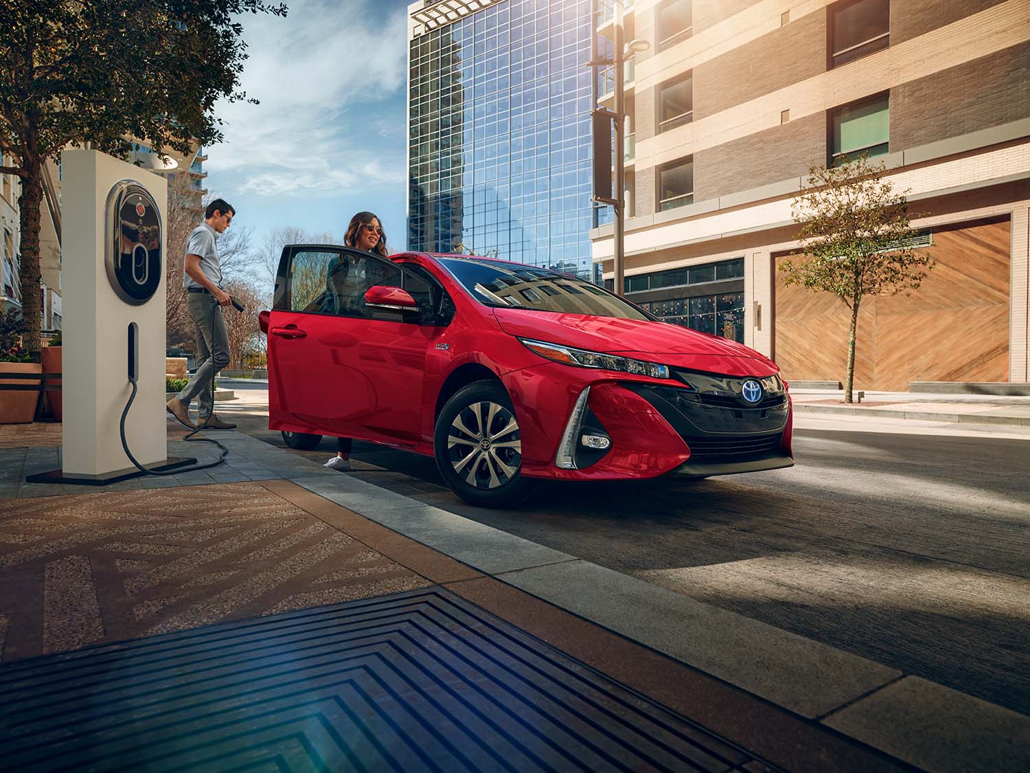 Toyota Hybrid for Everyone at Bennett Toyota of Lebanon | 2022 Toyota Prius Prime parked on the side of the street