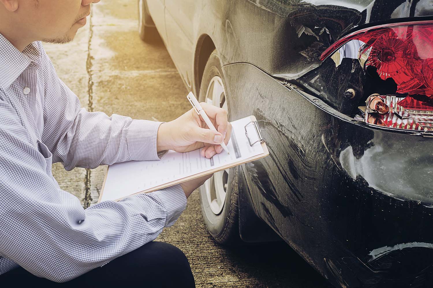 Defining GAP Insurance at Bennett Toyota of Lebanon in Lebanon, PA | Insurance company documenting car damage